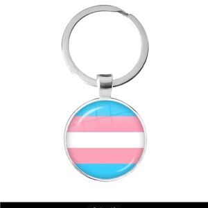 Transgender Pride Keychain